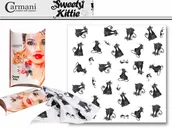 Apaszki i szaliki damskie - Carmani APASZKA - CHUSTA Carmani CRAZY CATS Zakochane Koty 021-2005 - miniaturka - grafika 1