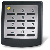 Akcesoria do bram - Novoferm przycisk radiowy (odporny na działanie promieni UV; podświetlany panel testowy; stal nierdzewna; 433 MHz; czarny; baterie guzikowe w zestawie) TM14871040150 - miniaturka - grafika 1