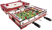 Piłkarzyki - Carromco 06002 - Multigame 2-in-1, Flip XM, podkładka na stół 06002_red/white - miniaturka - grafika 1