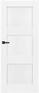 Drzwi wewnętrzne - Drzwi pełne Tre 90 prawe białe SWHF000132KF - miniaturka - grafika 1