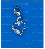 Wróżbiarstwo i radiestezja - CISZAK Charms Serce - srebro - miniaturka - grafika 1