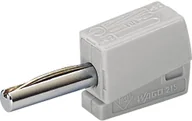 Podzespoły elektroniczne - WAGO Wtyk bananowy z uchwytem sprężynowym Wago 215-811 O 4 mm 20 A szary 215-811 - miniaturka - grafika 1