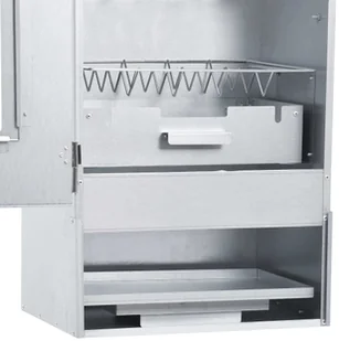 vidaXL Wędzarnia z 1 kg zrębków, 44,5x29x83 cm - Grille - miniaturka - grafika 6