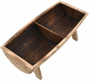 vidaXL Ławka ze schowkiem, lite drewno i tkanina, 103 x 51 x 44 cm vidaXL - Ławki do przedpokoju - miniaturka - grafika 5