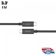 Kable USB - Kanex USB-C ChargeSync Cable - Kabel USB-C do ładowania & synchronizacji danych, 5.0 A, 10 Gbps, 1 m (Black) K181-1080-BK1M - miniaturka - grafika 1