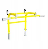 Poręcze i drążki do podciągania - Drążek gimnastyczny - poręcze do ćwiczeń 2w1 żółty - miniaturka - grafika 1