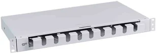 Szuflada zapasu kabla patchcordów 19" 1U grey - Szafy rack - miniaturka - grafika 2