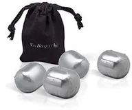 Akcesoria do lodu - Vin Bouquet Schładzające owalne kamyki do wina stal nierdzewna, w aksamitnej etui,4 sztuki marki Vin Bouquet (FIE 019) FIE 019 - miniaturka - grafika 1