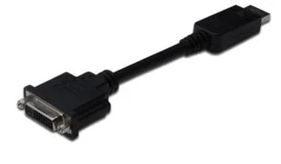 Assmann Kabel adapter Displayport 1.1a z zatrzaskiem Typ DP/DVI-I (24+5) M/Ż czarny 0,15m (AK-340409-001-S) - Kable komputerowe i do monitorów - miniaturka - grafika 3