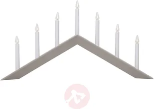 Best Season Świecznik Arrow, płaski, 7-punktowy, szary - Świeczniki - miniaturka - grafika 2