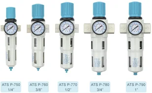 ATS Odwadniacz Powietrza z Manometrem Regulator Filtr ATS P-750 1/4"""""""" PRO 05-01-73 - Akcesoria pneumatyczne - miniaturka - grafika 7