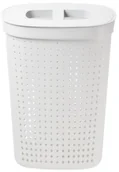 Kosze na bieliznę - Plast Team Kosz na pranie Seoul 61L Biały - miniaturka - grafika 1