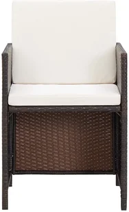 vidaXL 5 częściowy zestaw mebli ogrodowych z poduszkami rattan PE brązowy 42525 42525 - Meble ogrodowe - miniaturka - grafika 8