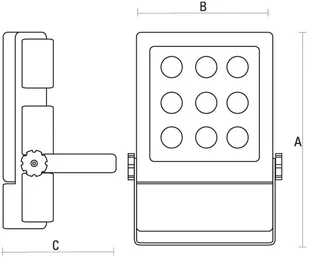 SpectrumLED Lysse 12led Cree 230v 25w 30st Ip65 Cw Wallwasher SLI002008CW - Lampy ogrodowe - miniaturka - grafika 2