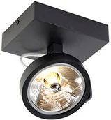 Lampy sufitowe - QAZQA Regulowany czarny punktowy design - Go - miniaturka - grafika 1