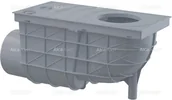 Syfony - Alca PLAST Alcaplast Wpust deszczowy uniwersalny 300 x 155/110 boczny szary AGV3S ! - miniaturka - grafika 1