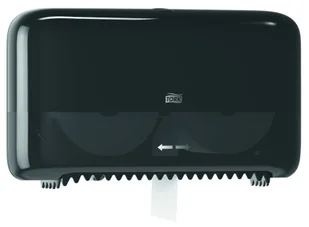 Tork Pojemnik na 2 rolki papieru toaletowego MID-SIZE plastik czarny - Akcesoria do wc - miniaturka - grafika 2