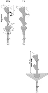 HERA Reflektor LED Duo Spot 2 x 3 W, czarny, 4 000 K - Lampy sufitowe - miniaturka - grafika 2