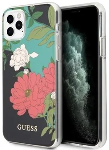Guess Flower Shiny Collection N1 Etui iPhone 11 Pro Black 10_17050 - Etui i futerały do telefonów - miniaturka - grafika 3