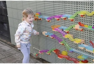 Masterkidz MASTERKIDZ Zestaw Konstrukcyjny Tor dla Piłek Tablica STEM 209elementów - Tablice dla dzieci - miniaturka - grafika 2