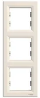 Klawisze i ramki - Schneider Asfora ramka potrójna pionowa kremowa EPH5810323 - miniaturka - grafika 1