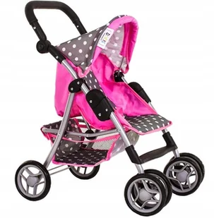 Duży wózek dla lalek Spacerówka +lalka Bobas Doris - Wózki dla lalek - miniaturka - grafika 5