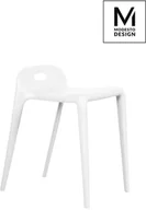 Taborety i hokery - Modesto Design MODESTO stołek GRIP biały polipropylen (M001.WHITE) - miniaturka - grafika 1