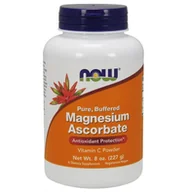 Produkty specjalne dla sportowców - Now Magnesium Ascorbate 227g - miniaturka - grafika 1