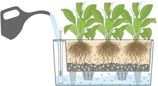 Lechuza Donica Delta 20 ALL-IN-ONE, biała, wysoki połysk, 15560 - Donice - miniaturka - grafika 8