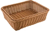 Wyposażenie lokali gastronomicznych - APS Koszyk prostokątny z polipropylenu GN 1/3 325x176x100 mm, brązowy | Profi Line 40274 - miniaturka - grafika 1
