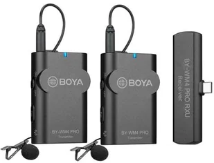 Boya Mikrofon bezprzewodowy BY-WM4 mikroport 2,4 GHz BYWM4 - Kamery cyfrowe - akcesoria - miniaturka - grafika 6
