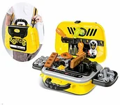 Walizki dla dzieci - cpa toy group trading s.l. cpa toy group trading s.l. - Walizka narzędziowa 2 x 1 Deluxe torba na ramię, żółta (CPATOY Group, S.L. 723008932A) 723008932A - miniaturka - grafika 1