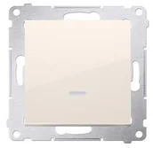 Wyłączniki światła i elektryczne - Kontakt Kontakt_Simon Łącznik jednobiegunowy z sygnalizacją załączenia LED (moduł) 10AX. 250V. szybkozłącza krem DW1ZL.01/41 - miniaturka - grafika 1