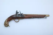 Repliki - broń - Denix SA REPLIKA NIEMIECKI PISTOLET SKAŁKOWY z XVIIIw MODEL 1043 L 1043 L - miniaturka - grafika 1