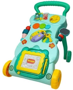 LEAN Pchacz Dziecięcy ze znikopisem turkusowy LT-5996-0 - Pchacze - miniaturka - grafika 2