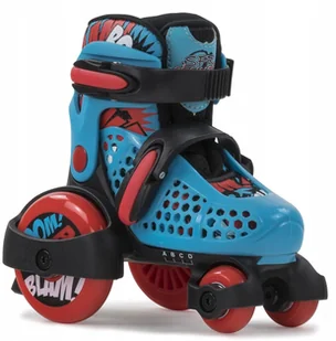 Stateside SFR Wrotki dla chłopców, z regulowanymi rolki, niebieski/czerwony SFR068 - Wrotki - miniaturka - grafika 2