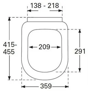 Villeroy & Boch Deska sedesowa wolnoopadająca Subway 9M55 S1 01 9M55S101 - Deski sedesowe - miniaturka - grafika 5