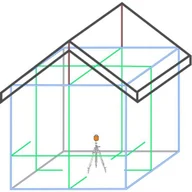 Sprzęt geodezyjny - GeoFennel Laser liniowy krzyżowy FLG 64-GREEN HP 12-308-20 - miniaturka - grafika 1