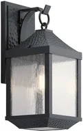 Lampy ogrodowe - Kichler Zewnętrzna LAMPA ścienna KL-SPRINGFIELD-M Elstead prostokątna OPRAWA kinkiet latarenka metalowa industrialna IP44 czarna KL-SPRINGFIELD-M - miniaturka - grafika 1