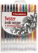 Przybory szkolne - Heykka Kredki świecowe 12kol Twister Heykka - miniaturka - grafika 1
