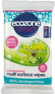 Ecozone Ecozone, Antybakteryjne chusteczki do mycia powierzchni, 40 szt. - Podgrzewacze butelek i sterylizatory - miniaturka - grafika 3