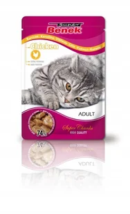 Certech Super Benek SUPER BENEK Adult Saszetka dla kota z kawałkami kurczaka 24x100g 54514-uniw - Mokra karma dla kotów - miniaturka - grafika 2
