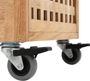 vidaXL vidaXL Szafka łazienkowa, 41x41x91 cm, lite drewno orzecha włoskiego - Szafki łazienkowe - miniaturka - grafika 7