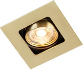 Oprawy, klosze i abażury - QAZQA Inteligentny mosiężny kwadrat do wbudowania  w tym WiFi GU10 - Artemis - miniaturka - grafika 1