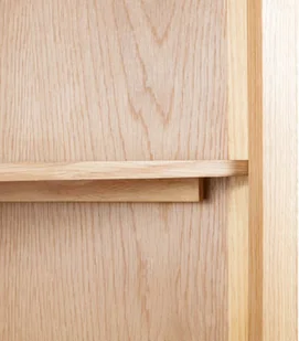 vidaXL Szafka narożna z drewna dębowego, 59 x 36 x 180 cm - Szafki do salonu - miniaturka - grafika 5