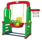 Place zabaw - 3toysm DZIĘGIELEWSKI TOMASZ JM-852 HUŚTAWKA,KOSZ-ZESTAW*** 5902768826906 - miniaturka - grafika 1