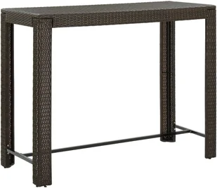 vidaXL 7-cz zestaw mebli barowych z podłokietnikami rattan PE brąz 3064813 - Pozostałe meble ogrodowe - miniaturka - grafika 9