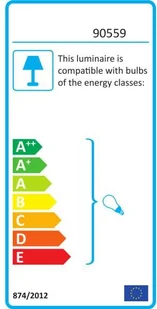 Endon Industrialna LAMPA biurkowa GIDEON 90559 Endon szklana LAMPKA loftowa z włącznikiem stołowa czarna przezroczysta antyczny brąz 90559 - Lampy stojące - miniaturka - grafika 2