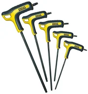 Zestawy narzędziowe - Stanley FMHT0-69048 Zestaw 5 kluczy męskich z uchwytem Fatmax, końcówką Torx, czarno-żółty - miniaturka - grafika 1