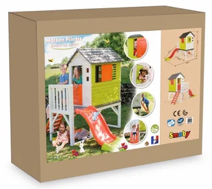 Smoby Smoby Domek na Palach plac zabaw Zjeżdżalnia 150 cm 810800 - Place zabaw - miniaturka - grafika 15